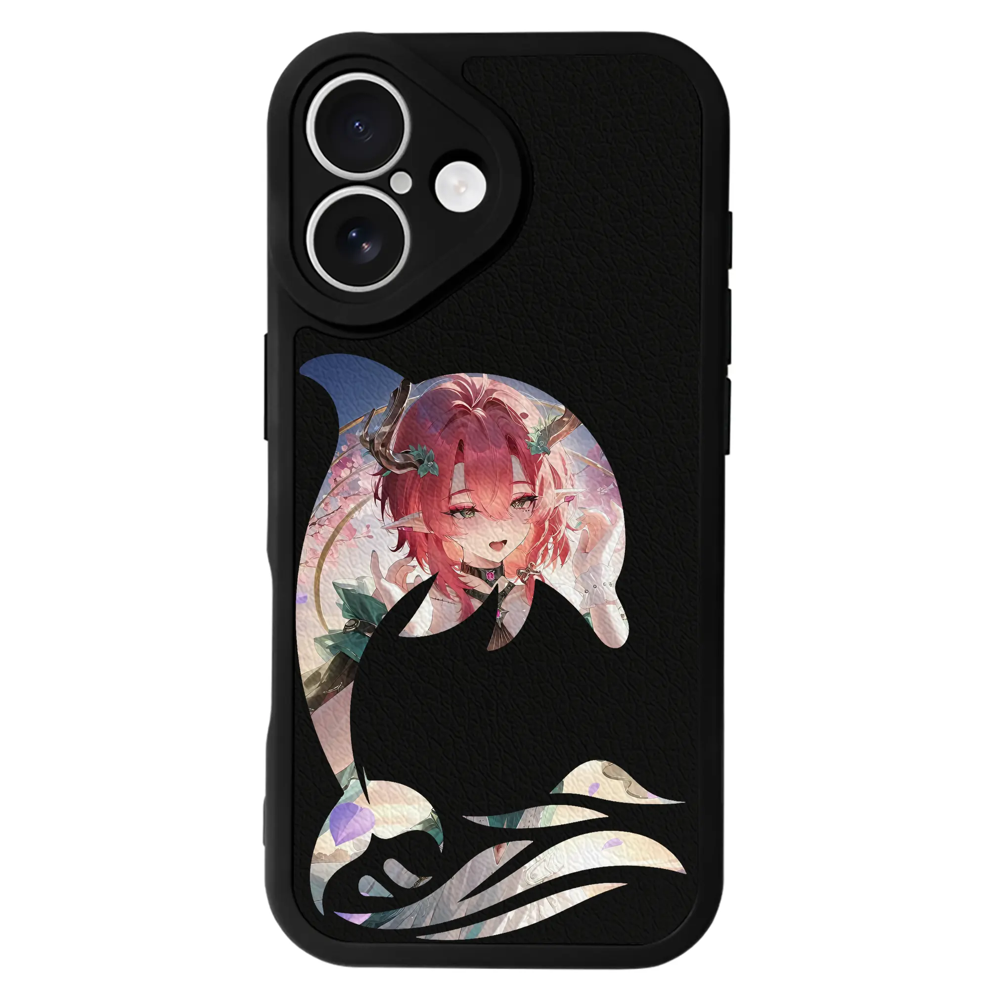 鳴潮 グッズ シャコンヌ - IPhone 16シリーズ対応 ・ シリコンスマホケース ・ レザー調 ・ 高精度フィット ・ 耐衝撃 ・ ワイヤレス充電対応 ・ 精密カット